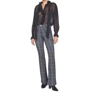 FRAME le bardot flare pant in noir multi women’s size 29